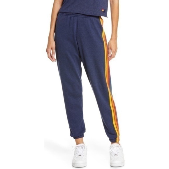 AVIATOR NATION STRIPED PANTS SIZE M B3316 - Picture 1 of 5